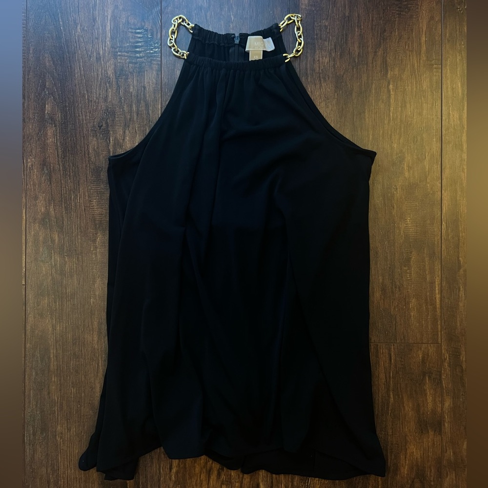 Michael Kors Black Top Gold Chain Size XS